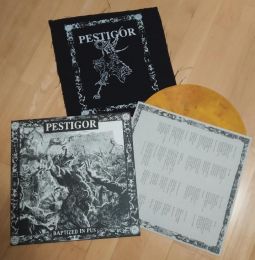 Pestigor - Baptised in pus LP (lim. farbiges Vinyl inkl. Backpatch)