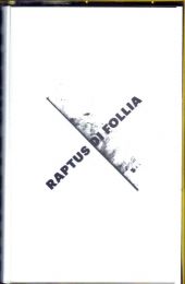 Raptus Di Follia - s/t Tape